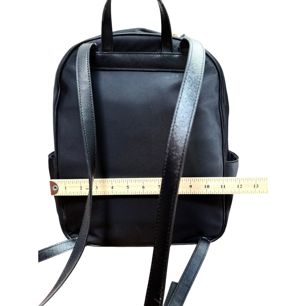 Kate Spade New York Black Nylon Saffiano Leather Backpack Classic with Dust Bag - Picture 16 of 16